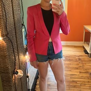 BCBG size small blazer hot pink fits a size 6